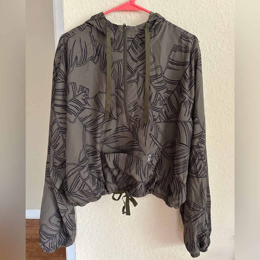 Hurley Olive Leaf Print Jacket